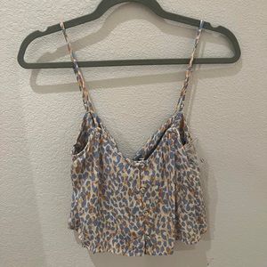 Amuse Society Cheetah Print Tank Top